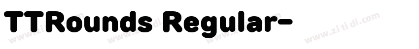 TTRounds Regular字体转换